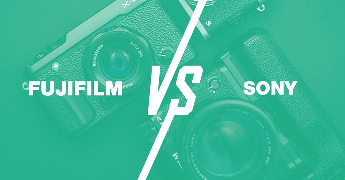 Fujifilm vs Sony graphic